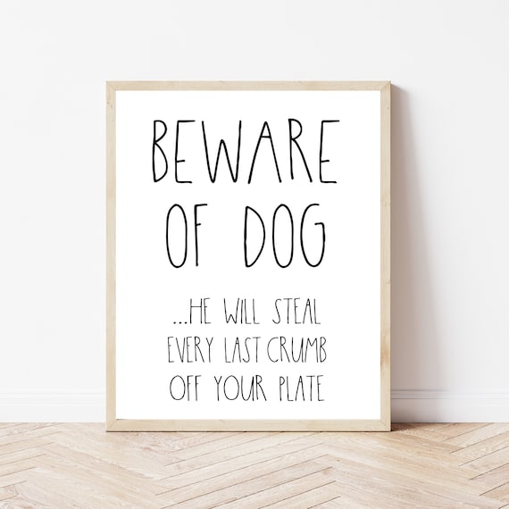 Welcome Sign Dog Lovers Home Decor Wall Art Puppy Prints Funny Gifts Doggy Daycare Crate Decoration