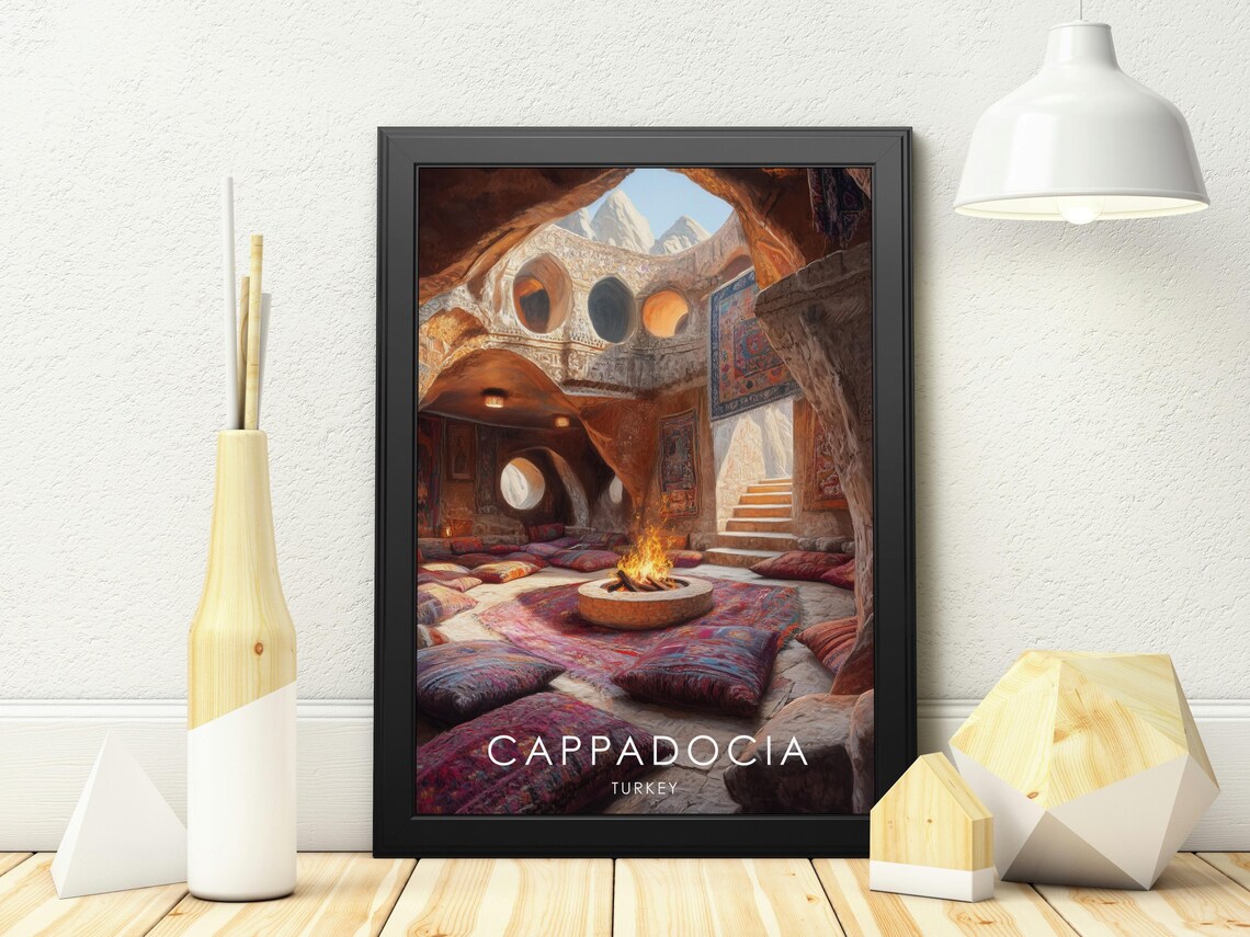 Cappadocia Travel Poster, Turkey Landscape - Image 2