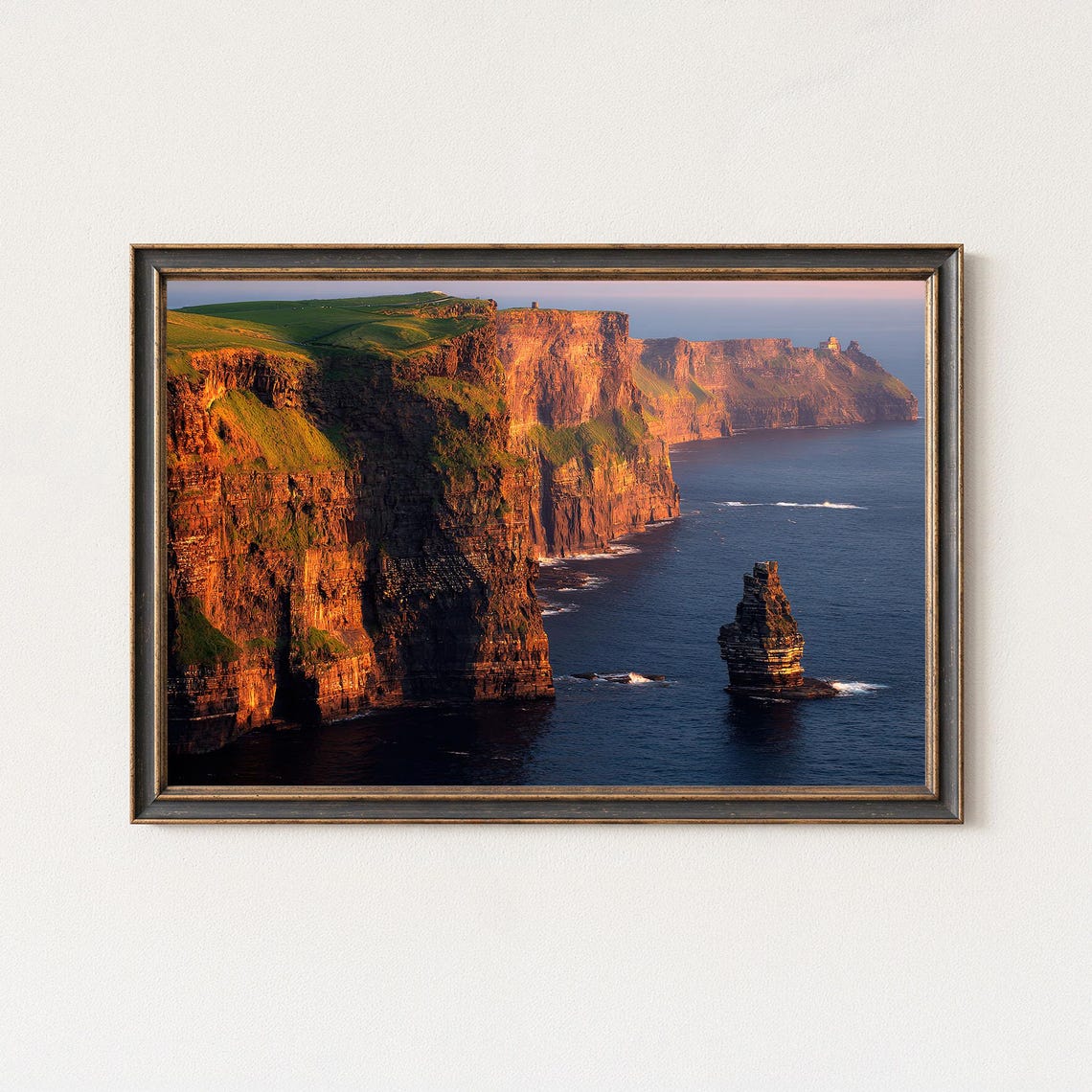 Cliffs of Moher Ireland Sunset Coastal Seascape Photo Poster