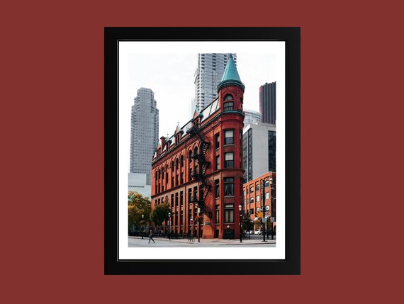 Toronto Gooderham Flatiron Building Daytime Street Photo Poster