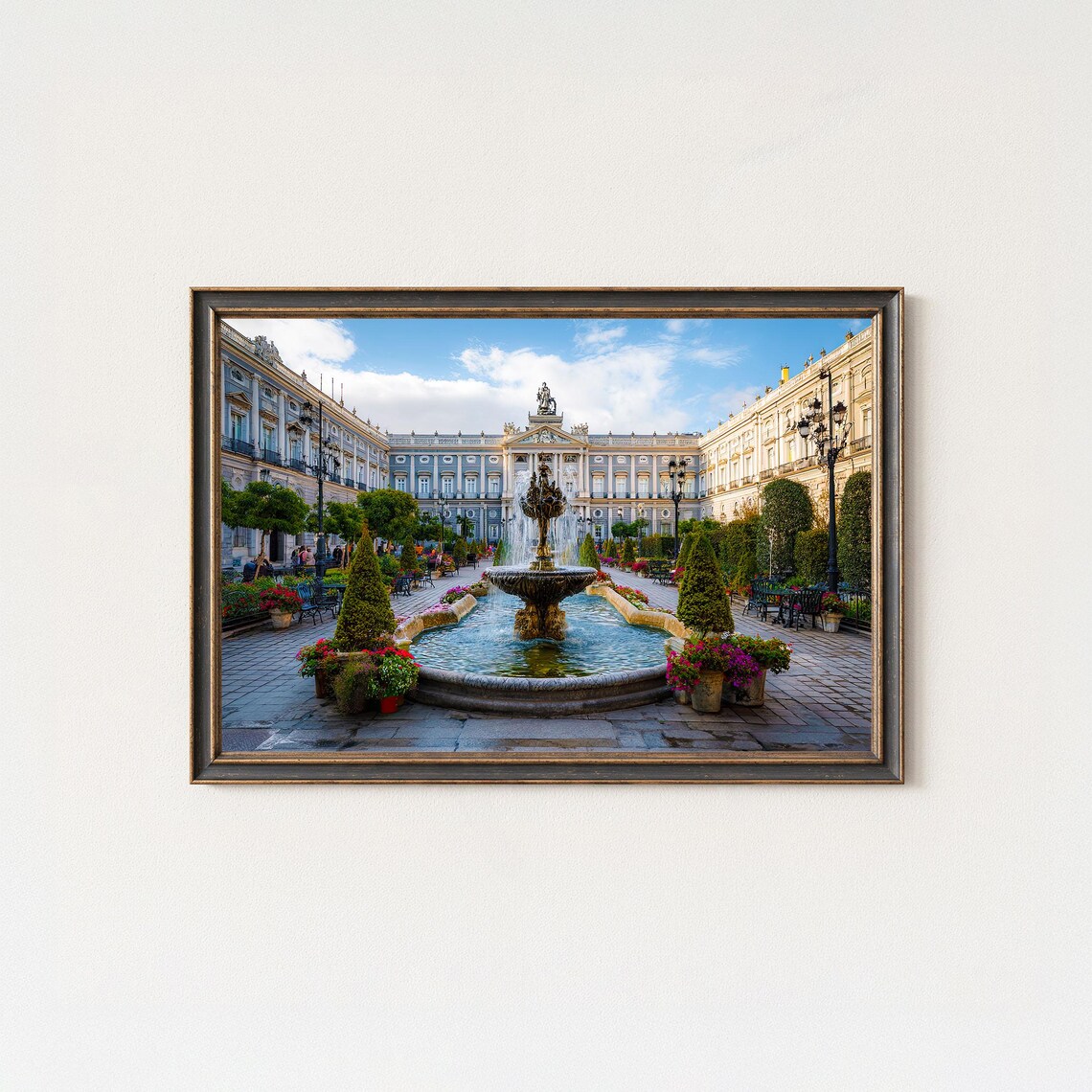 Grand Palace Courtyard Fountain Sunny Day Travel Photo Poster