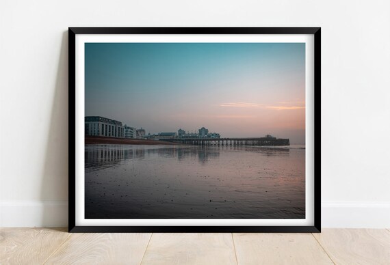 South Parade Pier Southsea At Dawn In Soft Pastel Light Poster