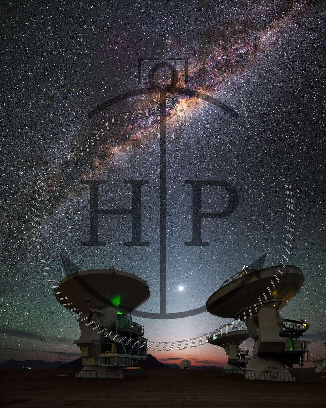 Milky Way Over an Observatory Travel Poster - Image 3