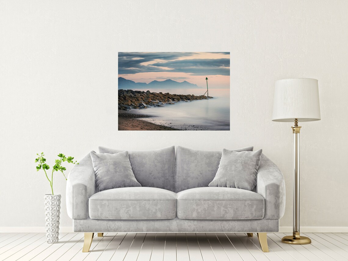 Dinas Dinlle Beach Gwynedd Wales Travel Poster - Image 2