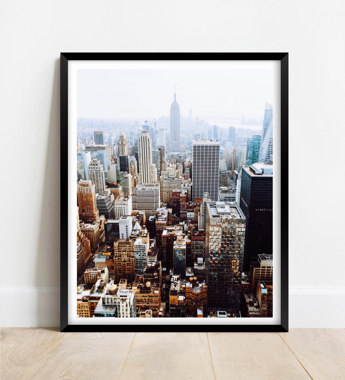 New York City Manhattan Skyline Empire State Building Poster