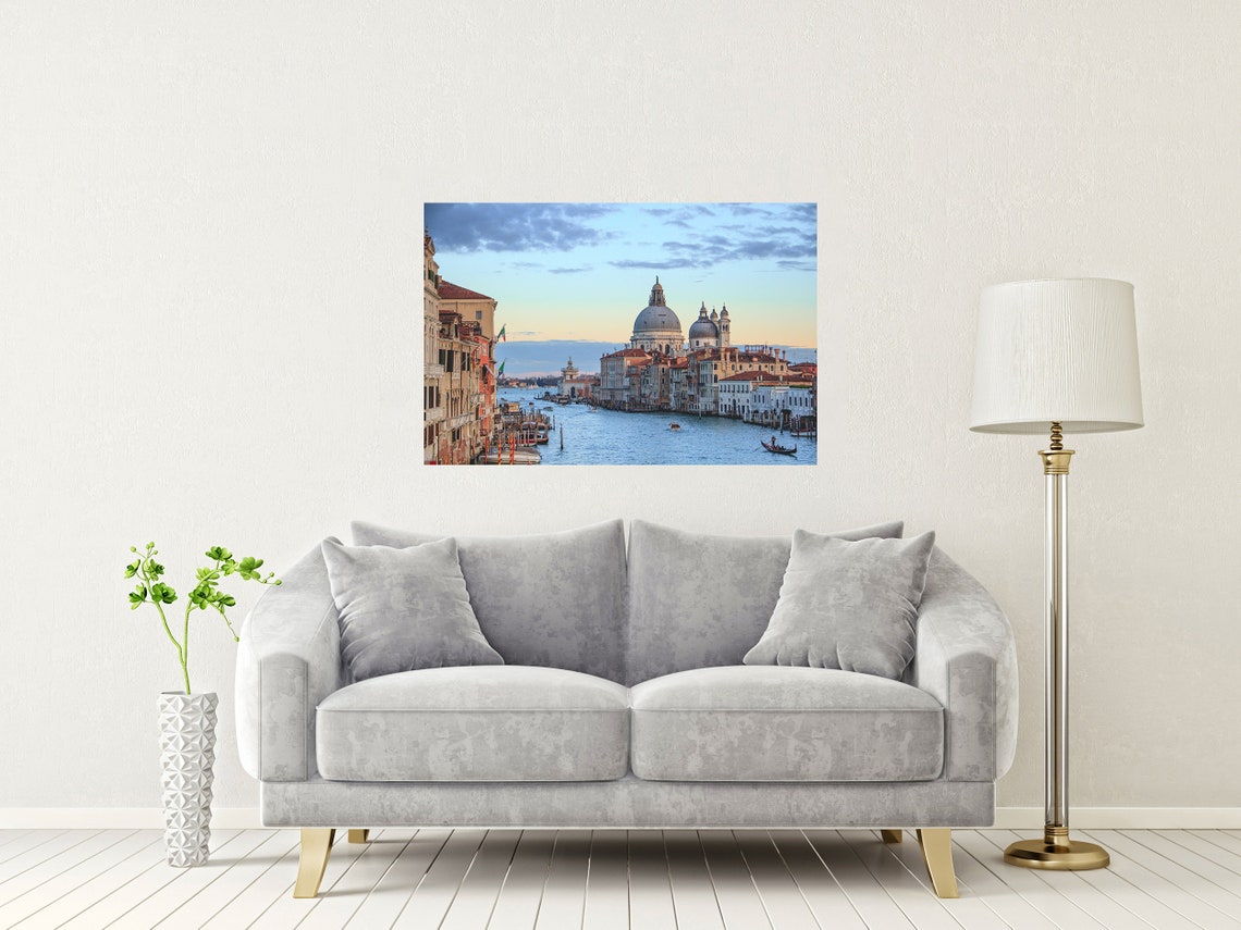Venice Grand Canal and Basilica della Salute at Sunset Poster - Image 2