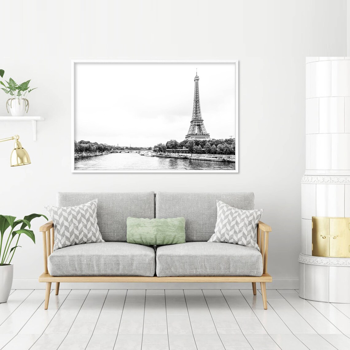 Paris Architecture Travel Poster, Black And White Photo - Image 2