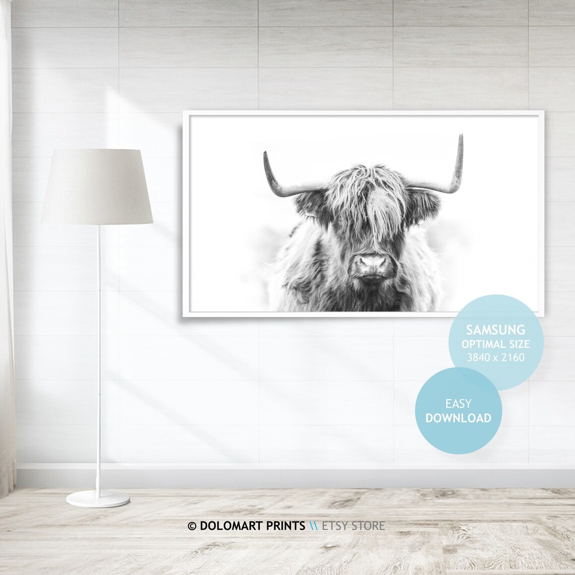 Highland Cow Art Print, Farmhouse Animal Art - Image 4