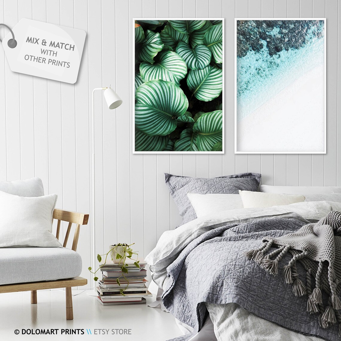 Beach Coastal Print, Minimal Modern Room Decor - Image 2