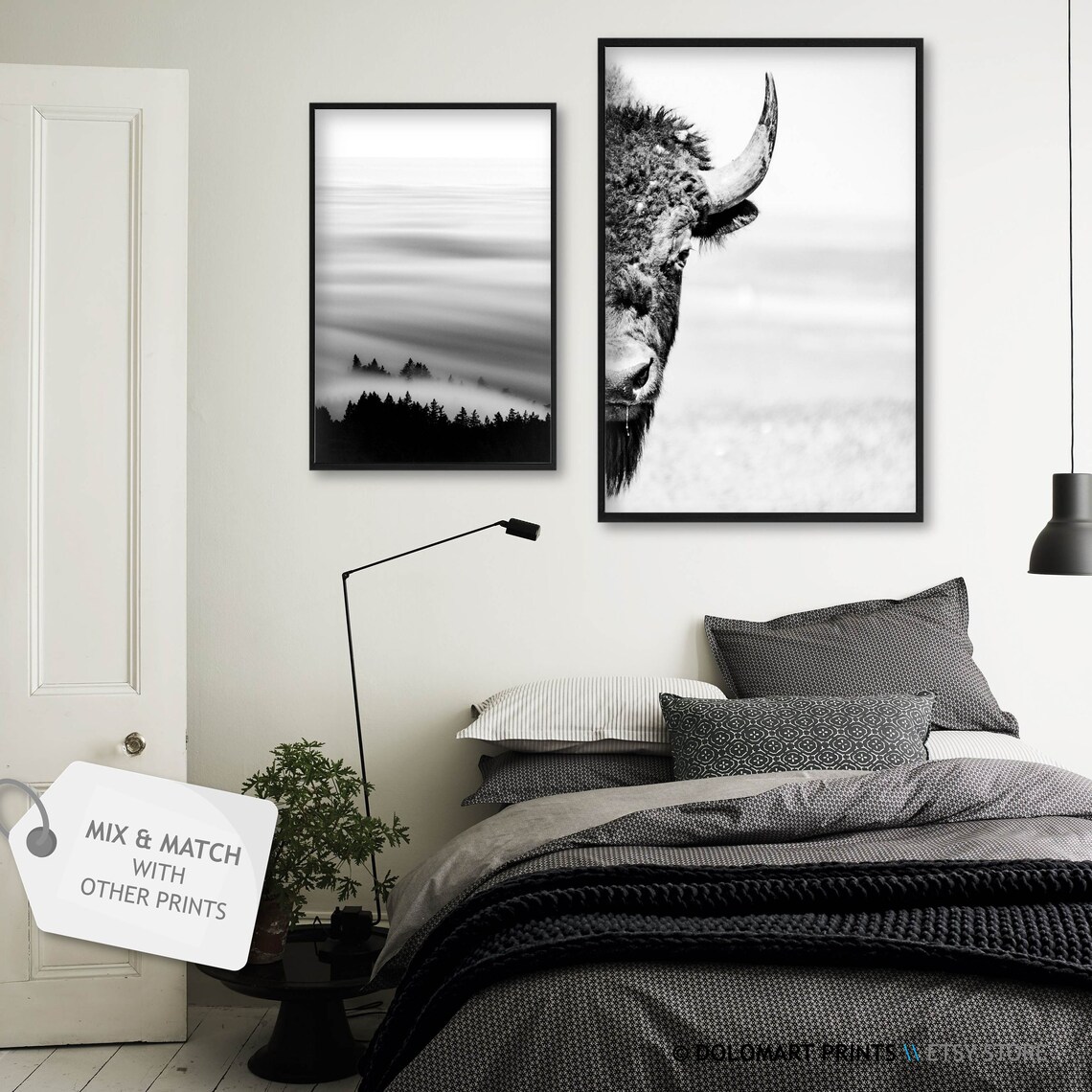 Bison Wilderness Photography Poster, Animal Wall Art - Image 2