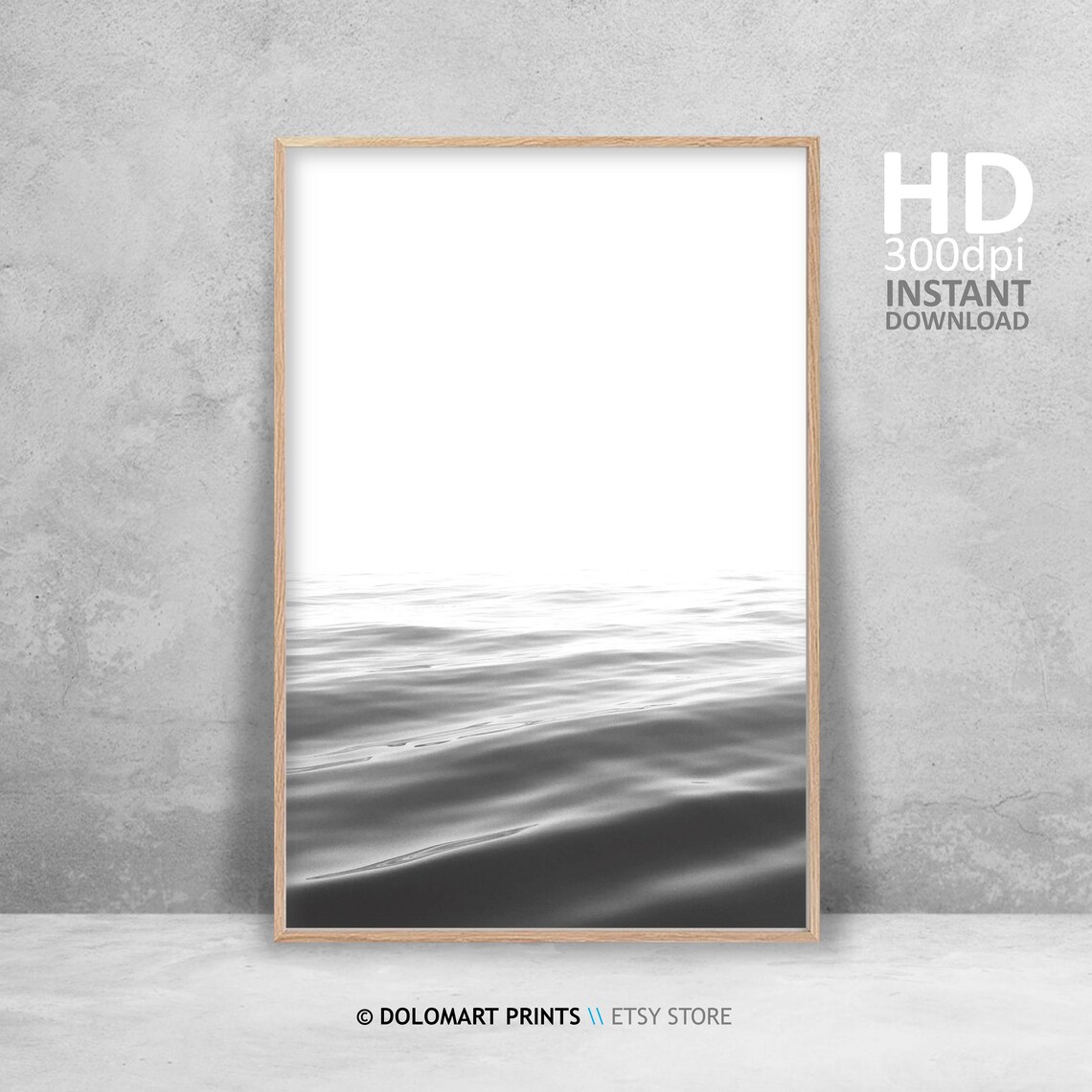 Minimalist Ocean Water Abstract Photo Art Print - Image 4