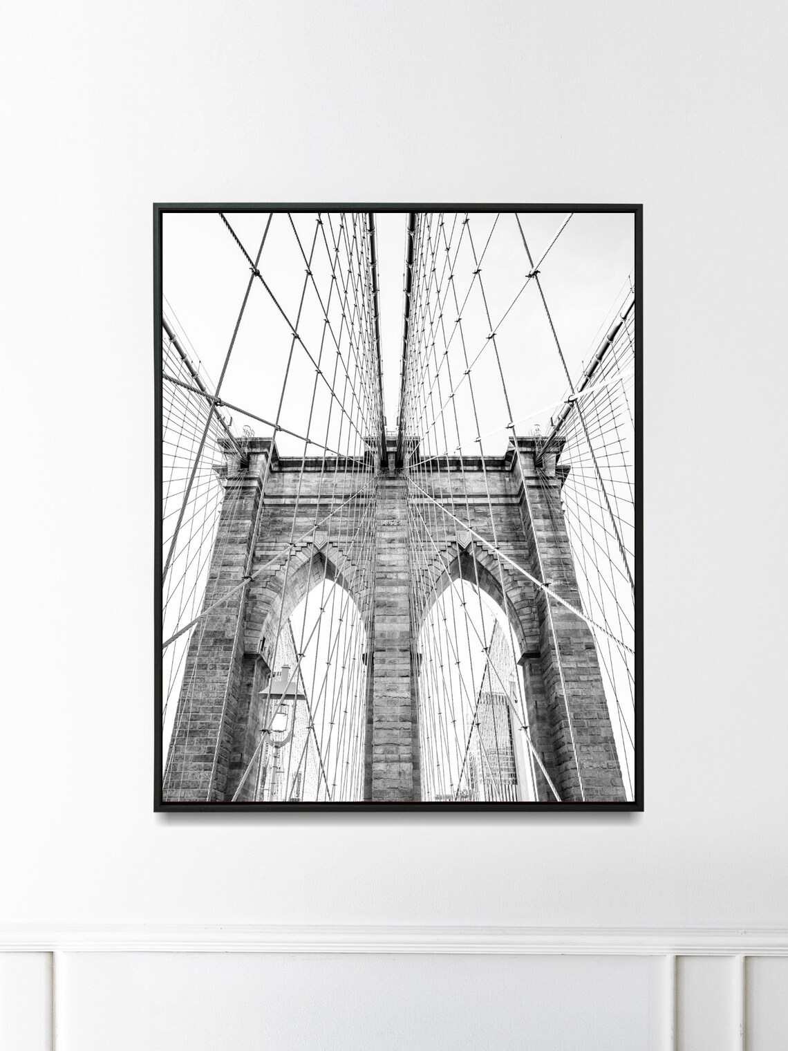 Brooklyn Bridge, New York Architecture Art Print - Image 4