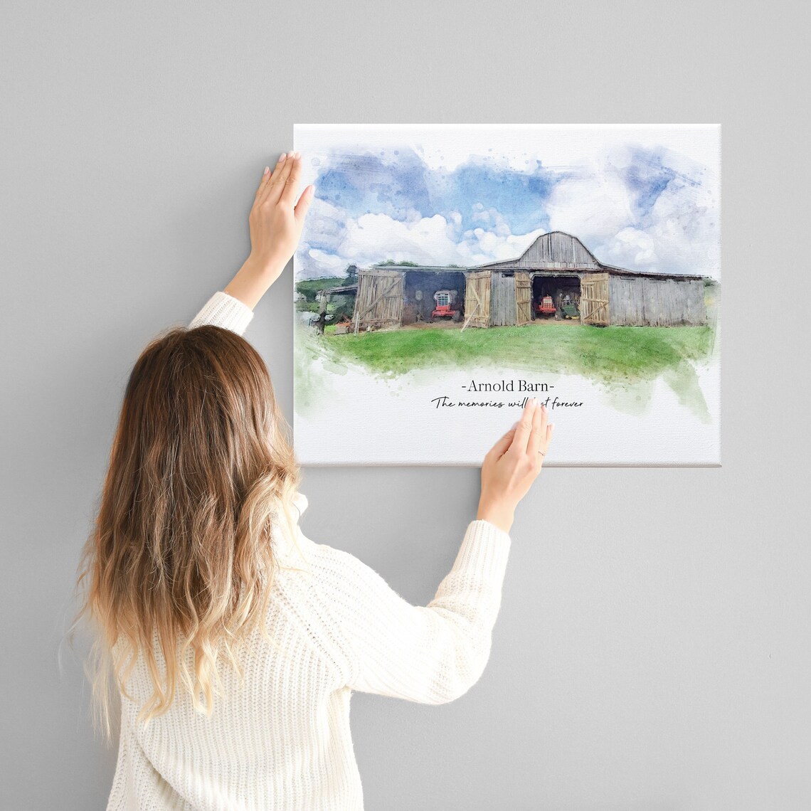 Custom Watercolor-Style Wall Art Print for Home