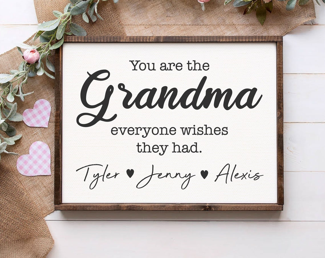 You Are the Grandma Everyone Wishes They Had Framed Gift Poster