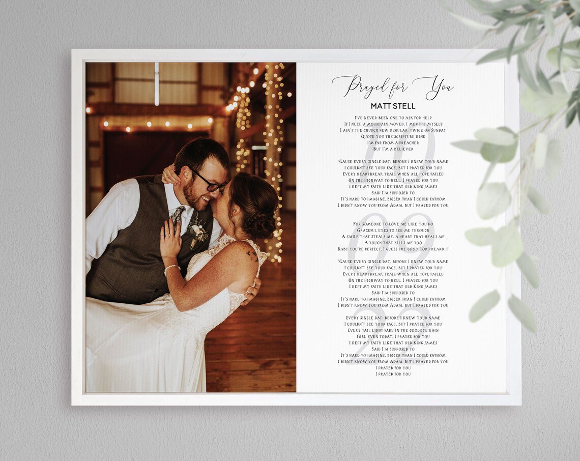 Our First Dance Custom Wedding Memory, Gift