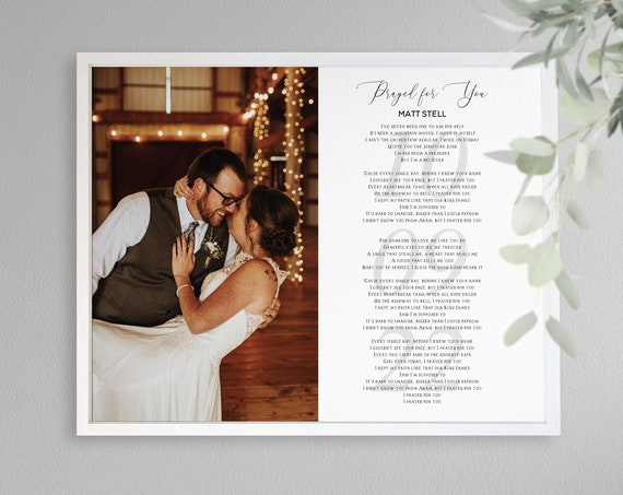 Our First Dance Custom Wedding Memory, Gift