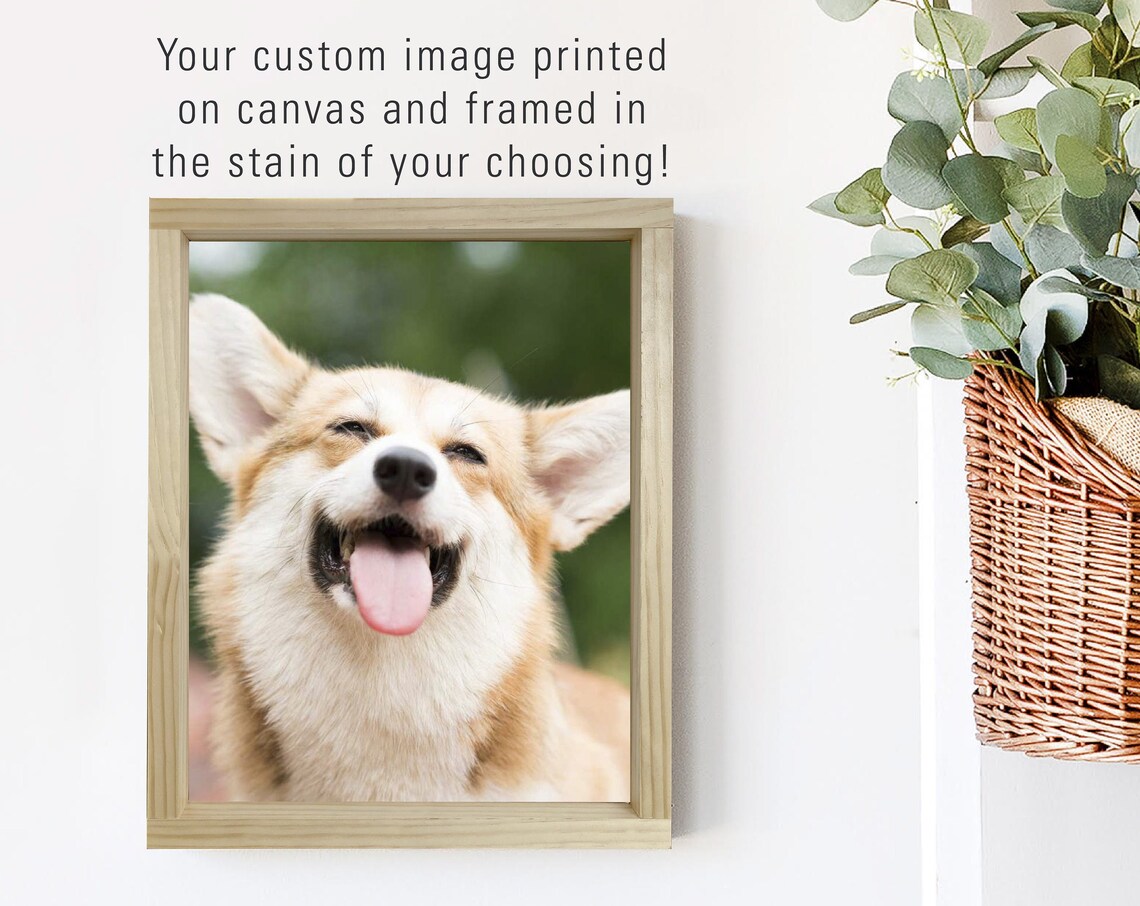 Custom Pet Photo Portrait, Personalized Art Print