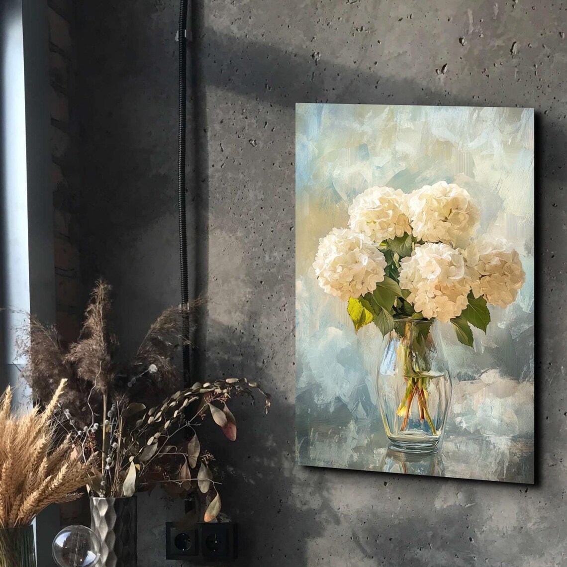 Mid Century Modern Botanical Vase Art Print