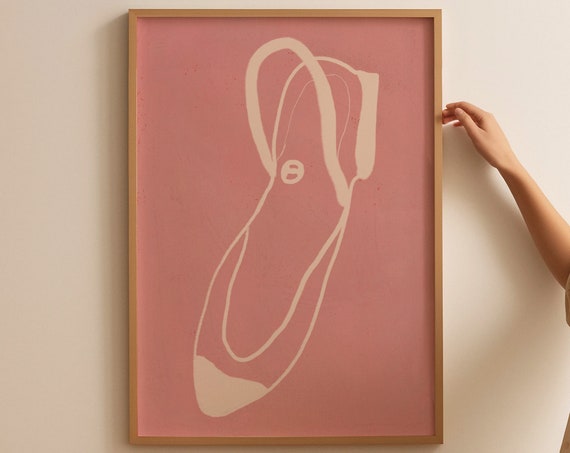 Ballet Poster Coquette Poster Girly Wall Art Trendy Pink Print Ballerina Wall Art Preppy Wall Art Trendy Print