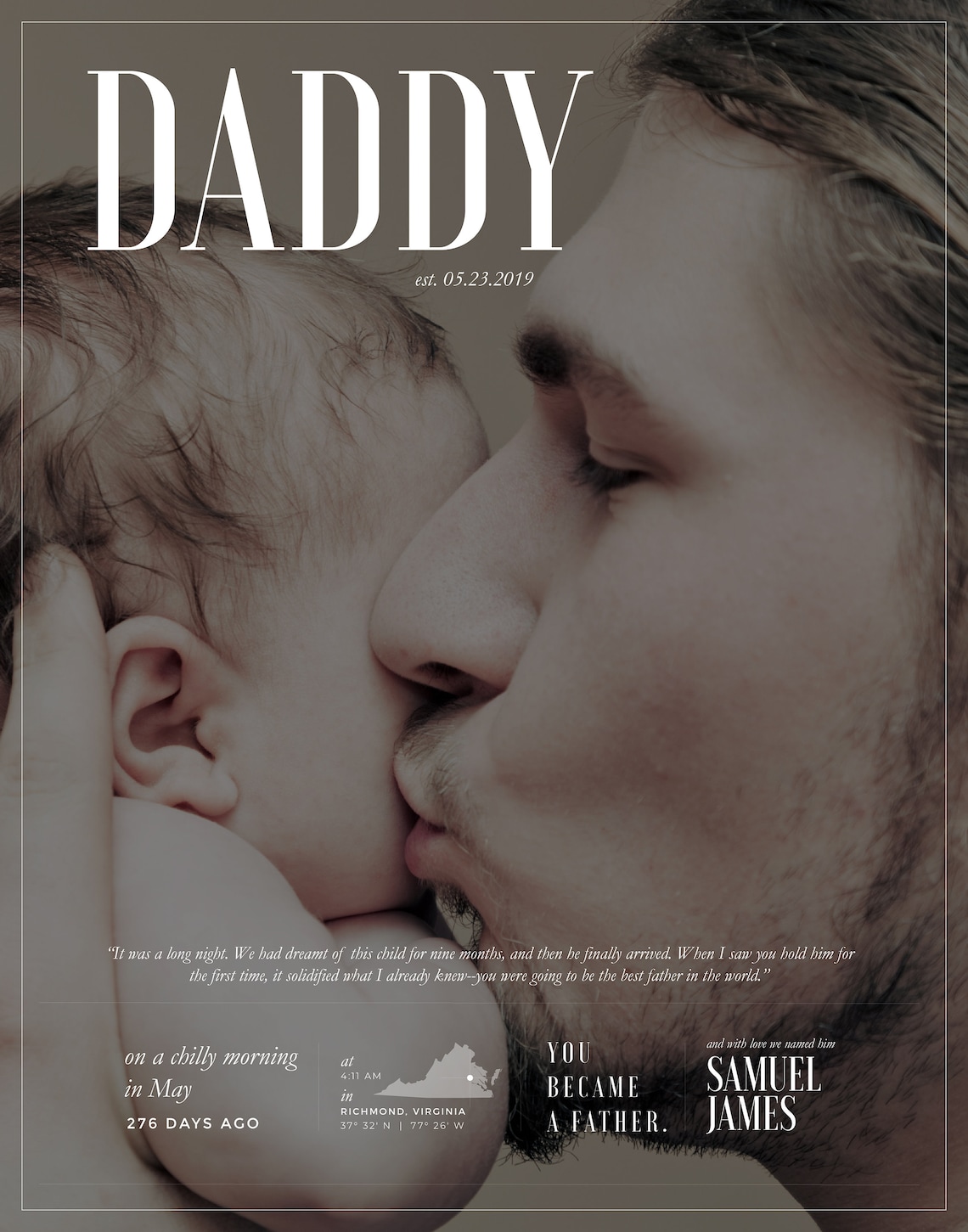 Father's Day Custom Photo Gift for Dad - Image 4