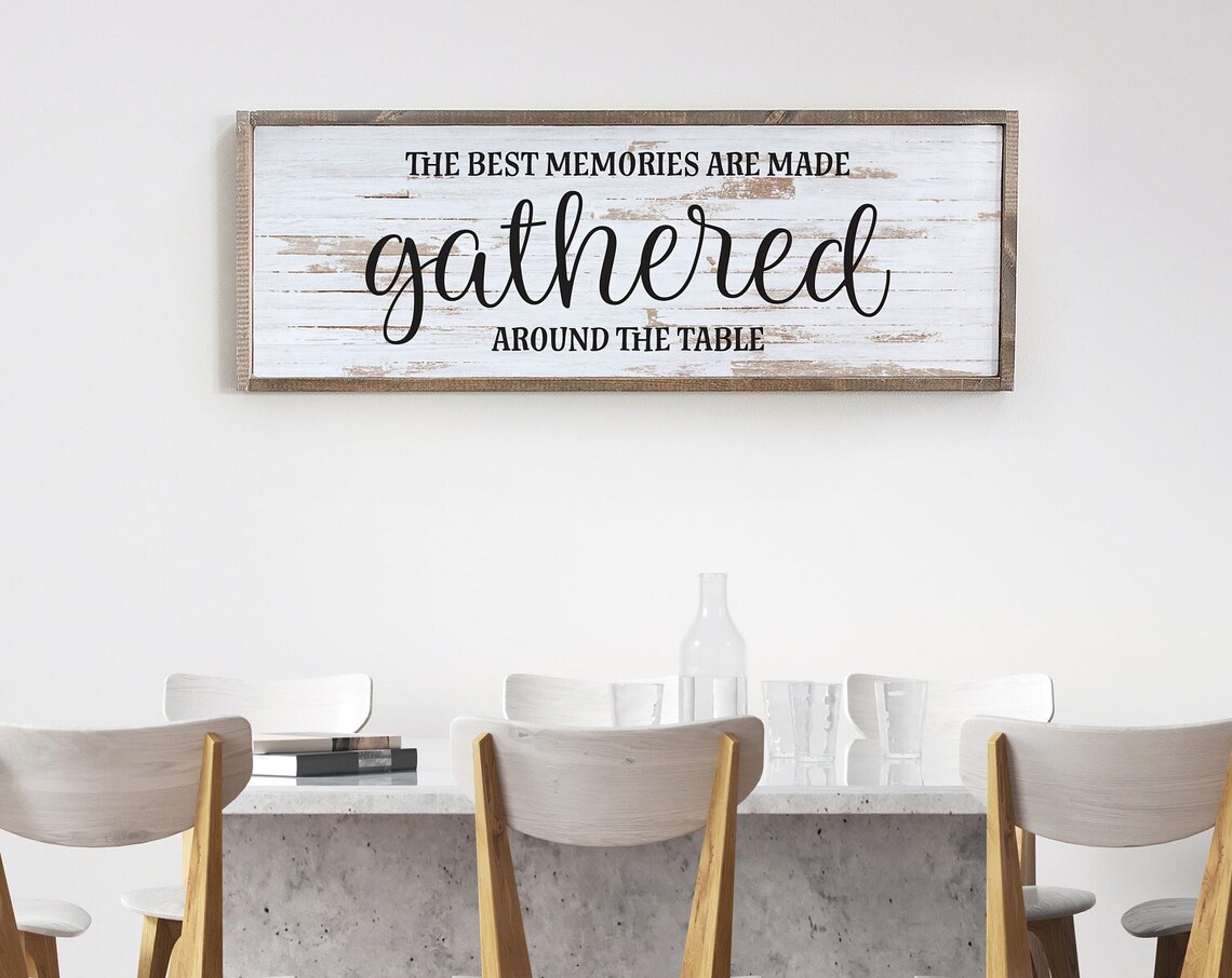 The Best Memories Are Made Gathered at the Table Art Print