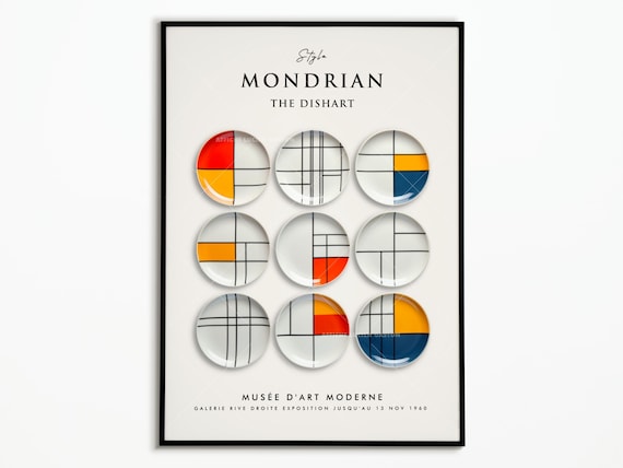 Mondrian Poster Poster Mondrian Decoration Poster Poster Art