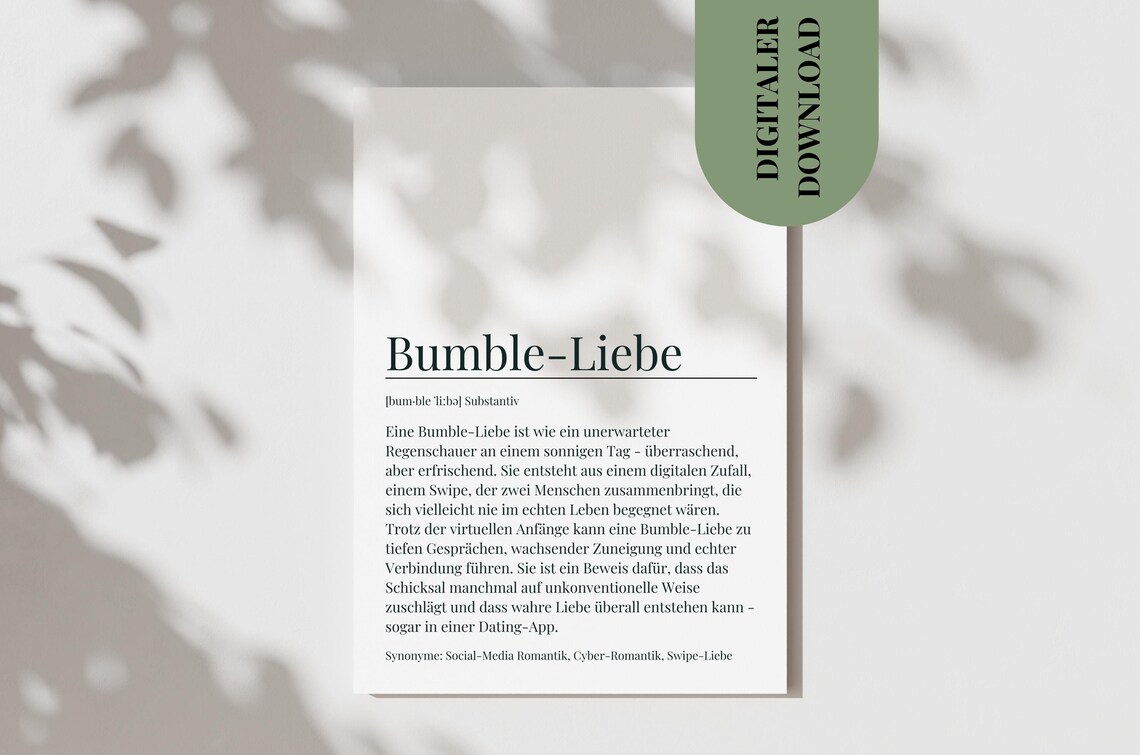 Bumblelove Definition Holiday Postcard Art Print