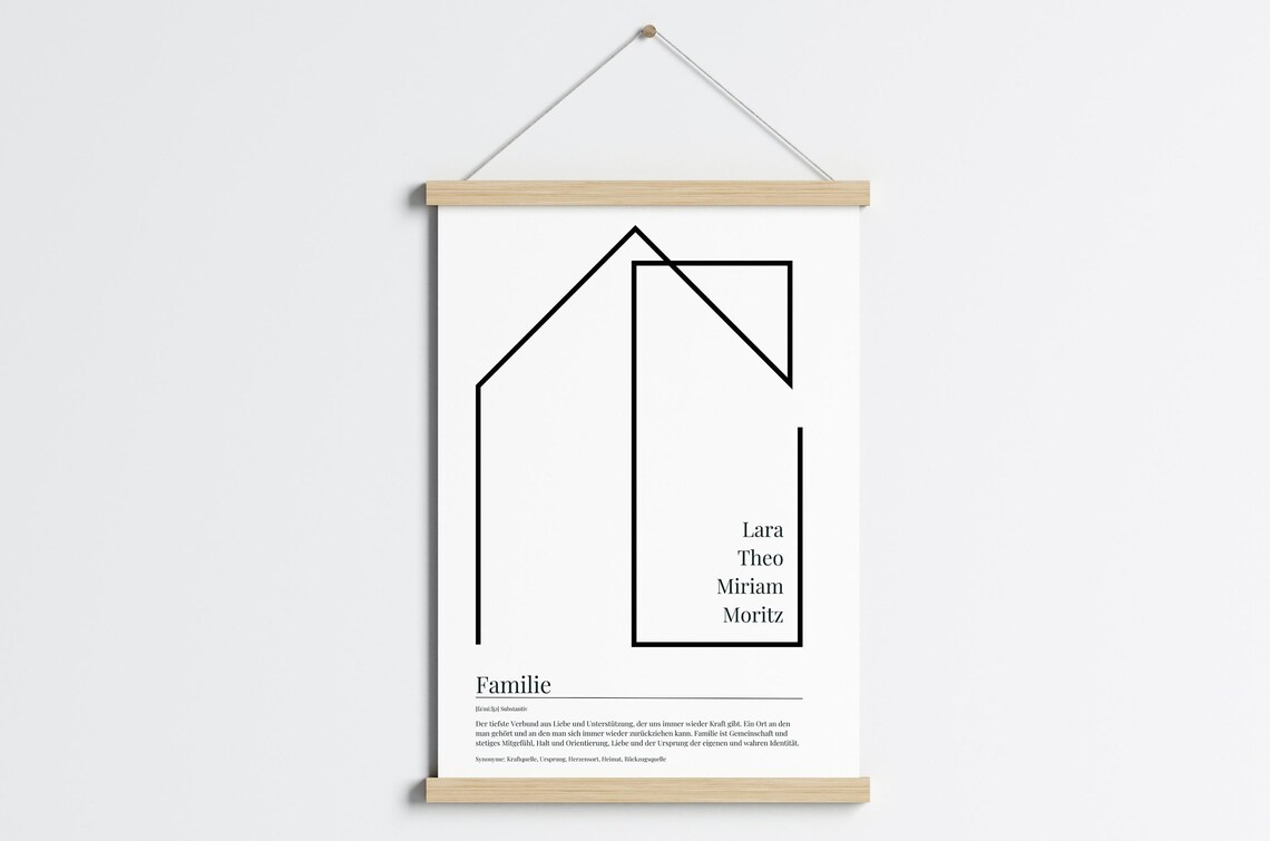 Personalized Family Definition Poster, Home Wall Art Print - Image 3