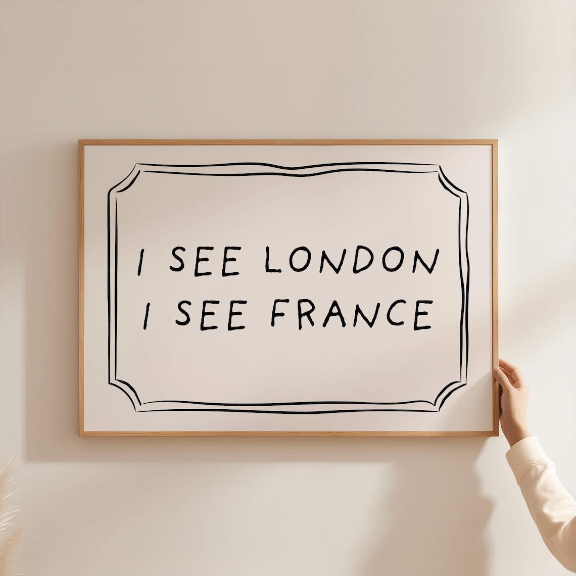 I See London France Bathroom Print, Funny Wall Art