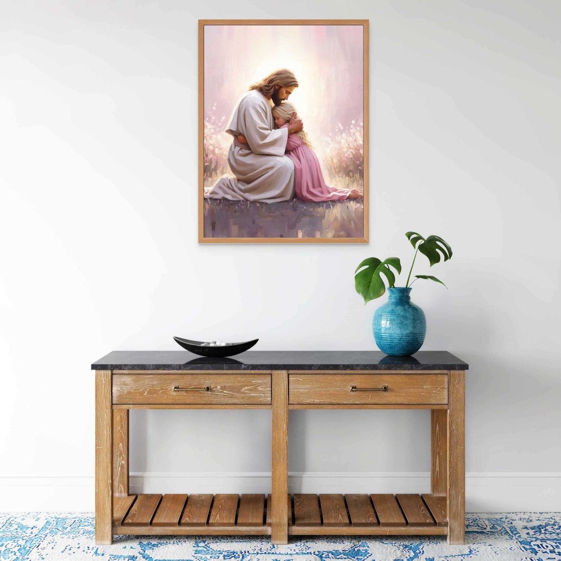 The Way He Loves Christian Art Jesus And Little Girl Jesus With Children Art Lds Art Bible Prints Christian Art Jesus Kids - Image 5