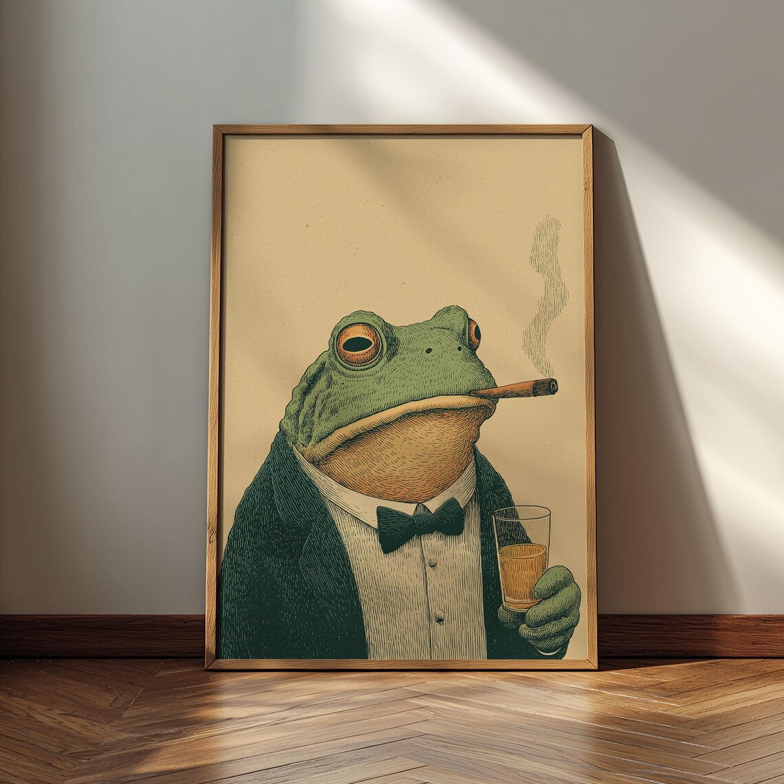 Gentleman Frog Anthropomorphic Animal Art Print