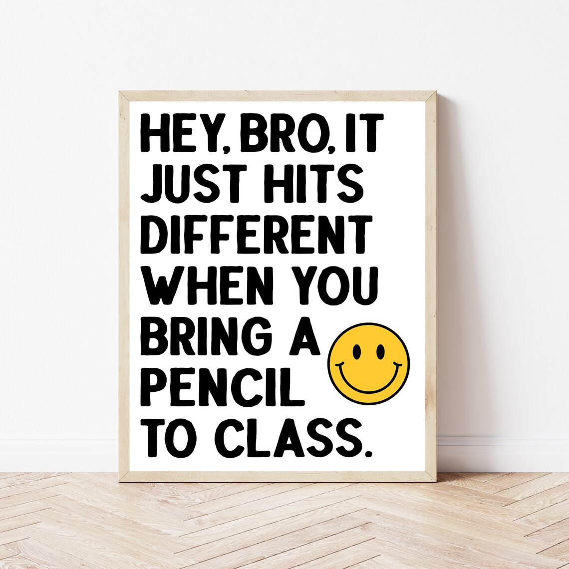 Funny Classroom Sign, Elementary Teacher Decor Art Print