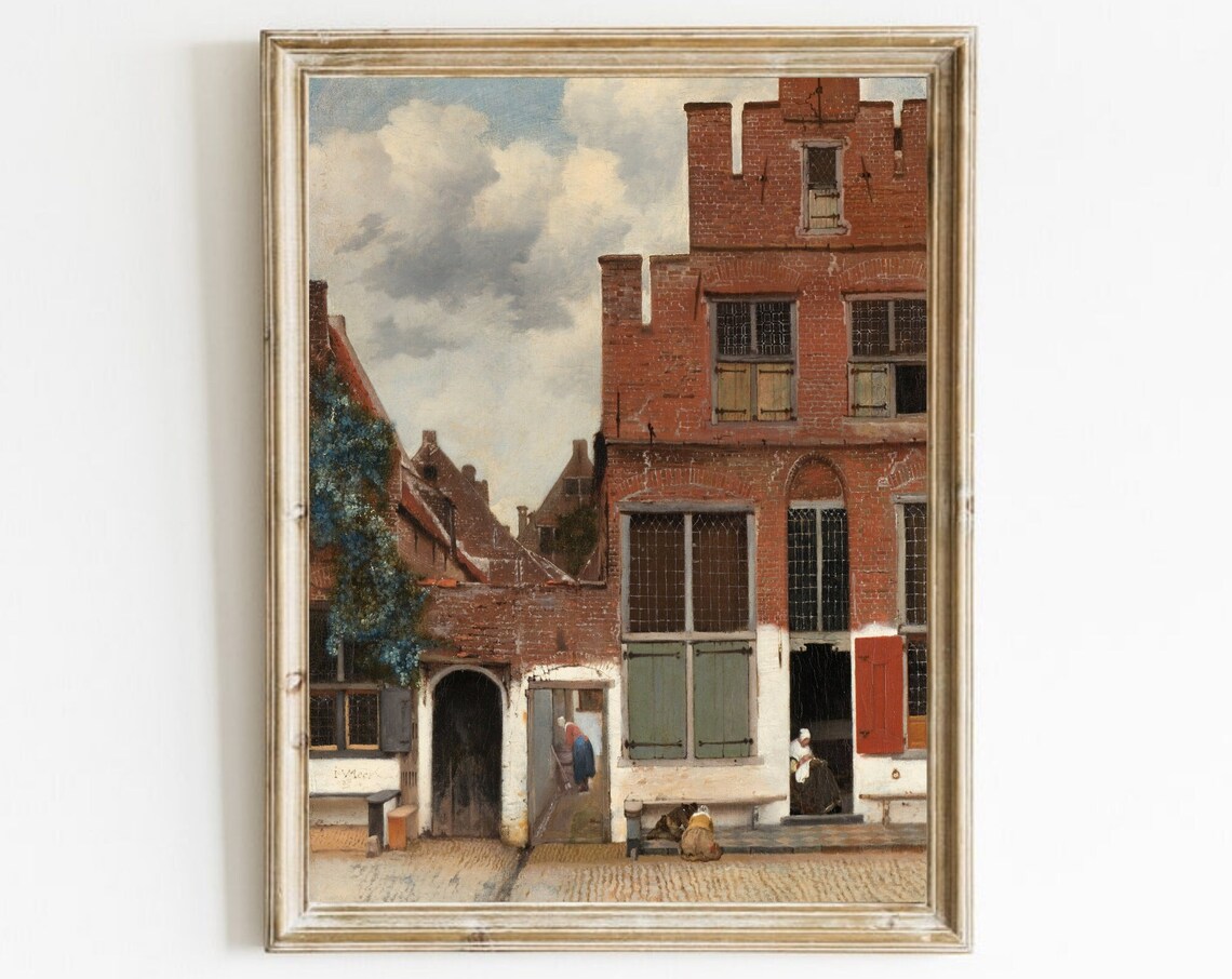 The Little Street, Vermeer Vintage Wall Art Print