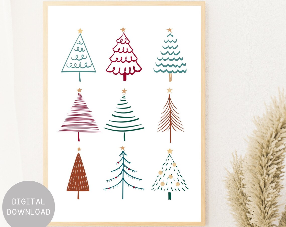 Christmas Tree Holiday Decor Poster Print