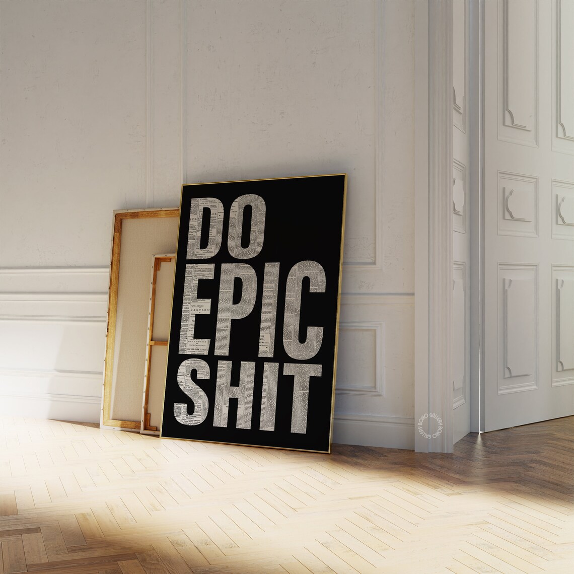 Trendy Newspaper Typography Print, 70s Retro - Image 2