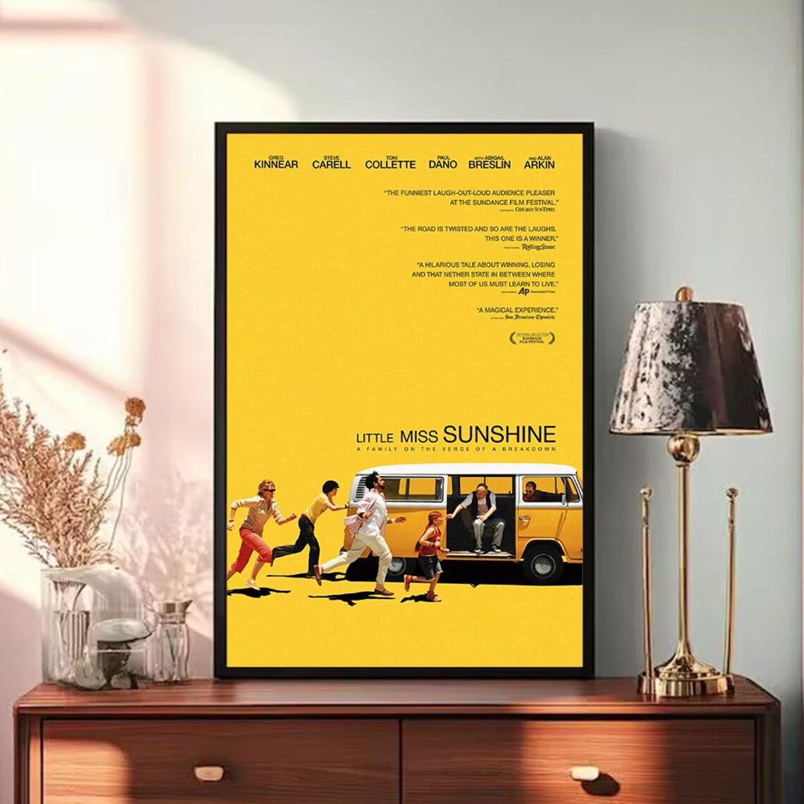 Little Miss Sunshine Family Road Trip Yellow Van Comedy Film Poster - Image 3