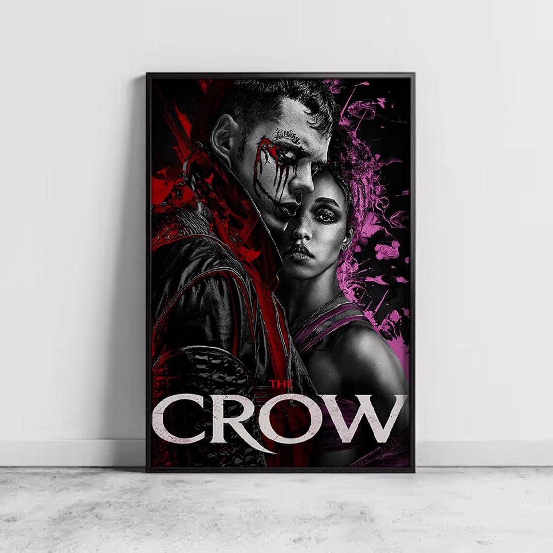The Crow 2024 Remake Gothic Revenge Romance Dark Hero Movie Poster