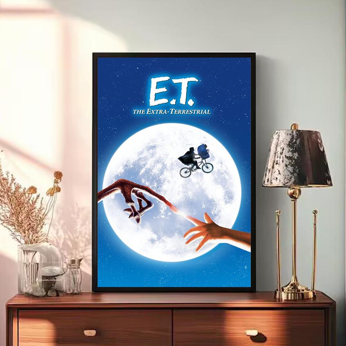 E T The Extra Terrestrial Moon Bicycle Finger Touch Movie Poster - Image 3