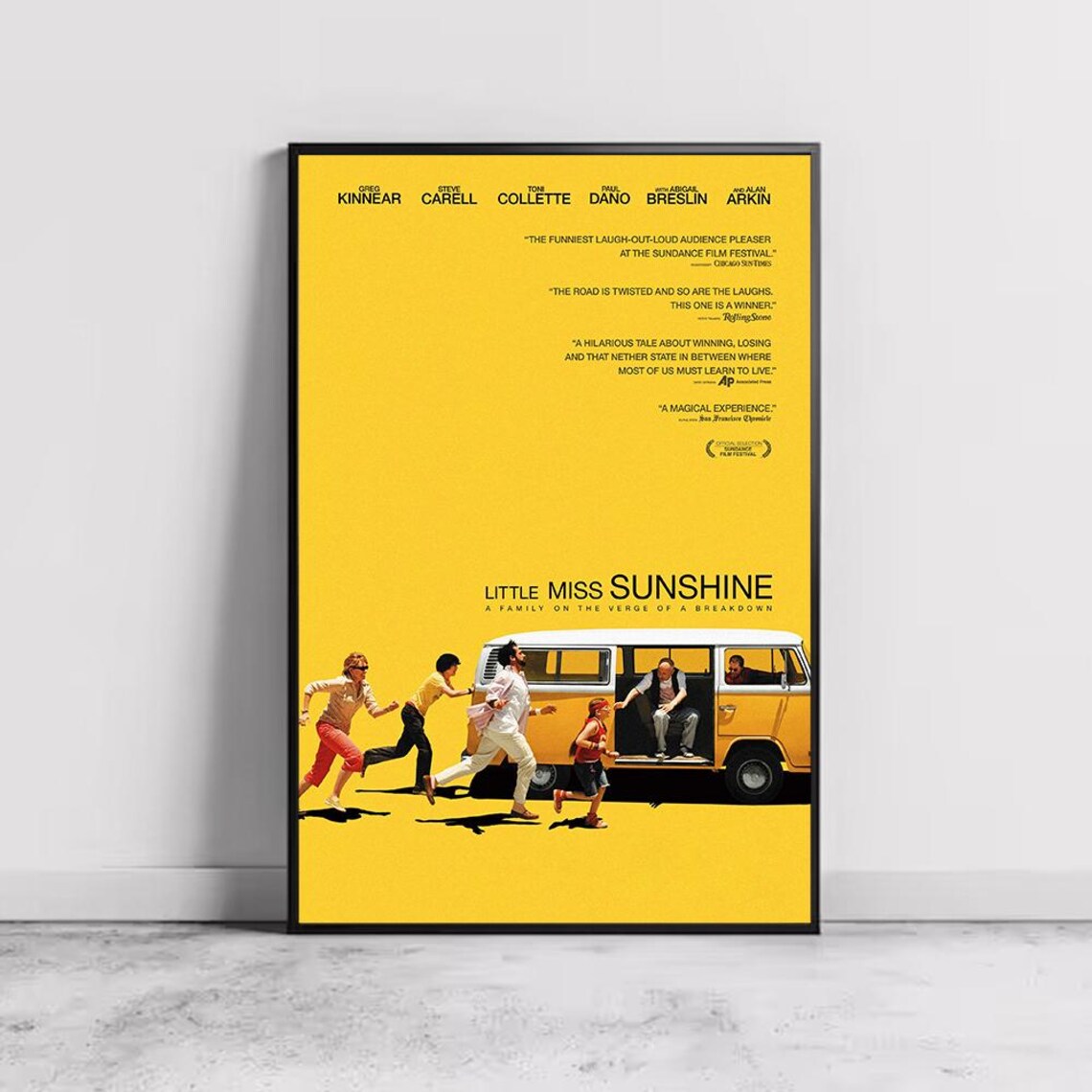 Little Miss Sunshine Family Road Trip Yellow Van Comedy Film Poster