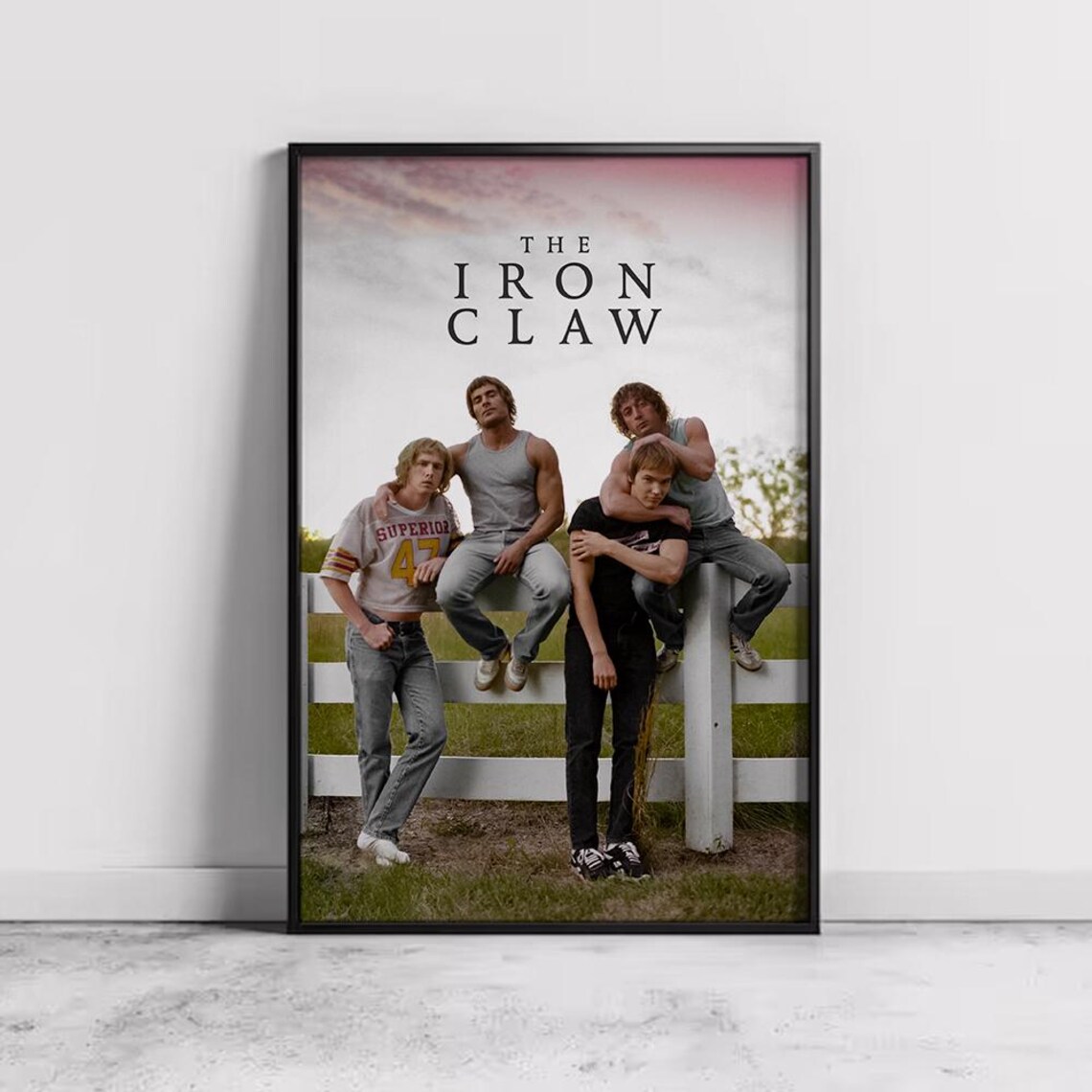 The Iron Claw Zac Efron Von Erich Brothers Wrestling Drama Poster