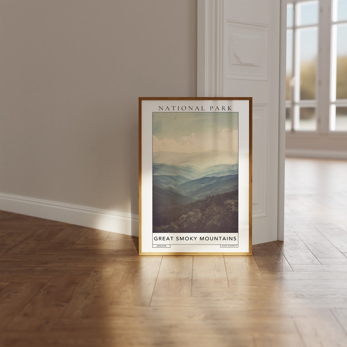 Smoky Mountains National Park Travel Print Great Smoky Mountains United States Print Smoky Mountains National Park Wall Art Poster - Image 3