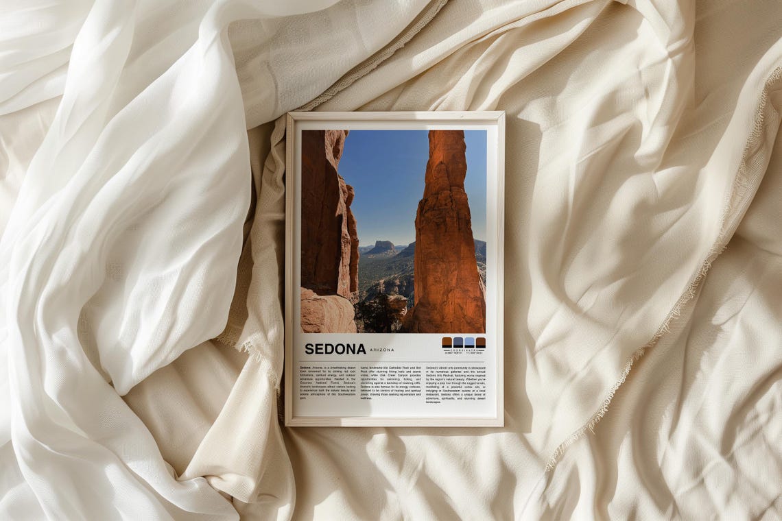 Travel Print Sedona Wall Art Sedona Poster Sedona Arizona Photo Print Arizona Vacation Print - Image 3