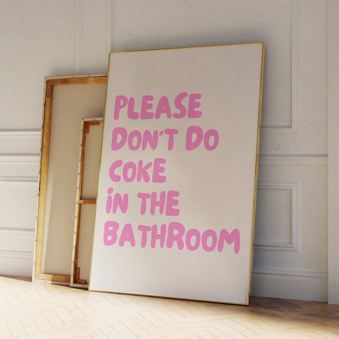 Please Dont Do Coke In Bathroom Funny Poster - Image 4