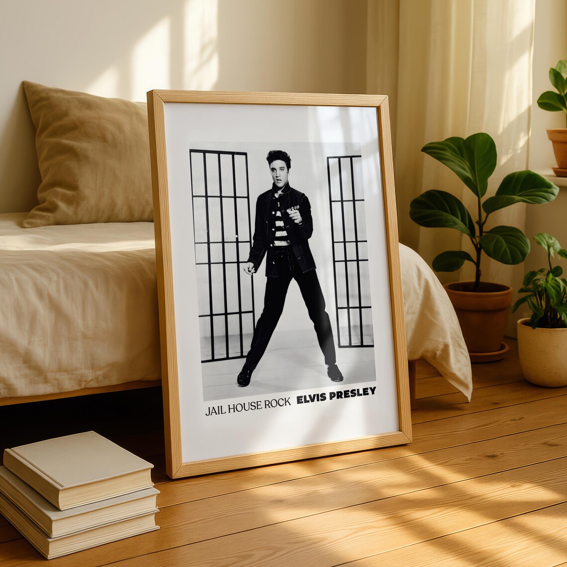 Elvis Jailhouse Rock Vintage Rock Art Print
