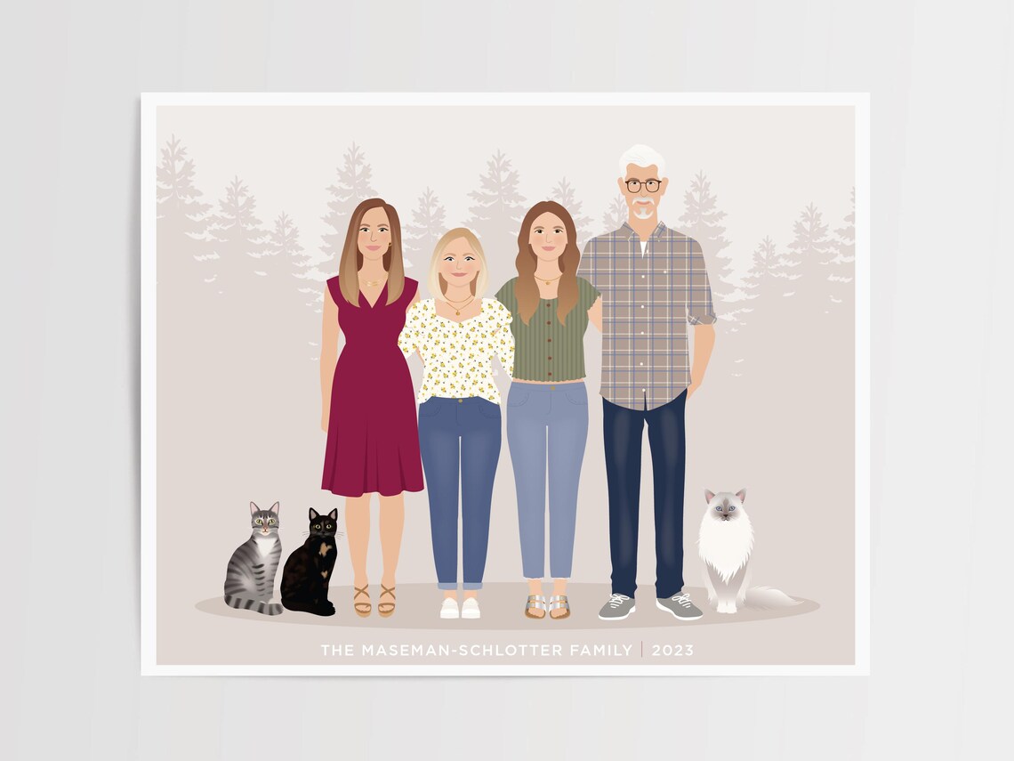 Custom Family Portrait - Image 2
