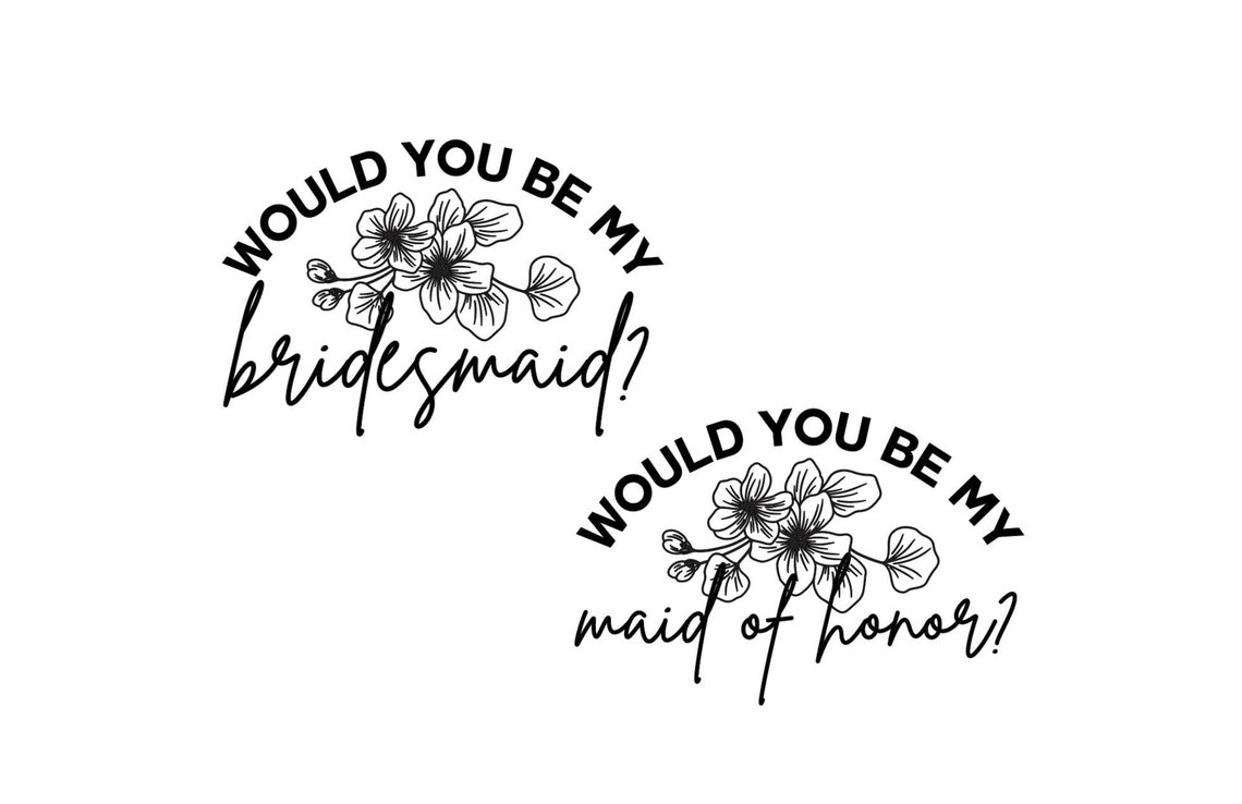 Bridesmaid And Maid Of Honor Gift