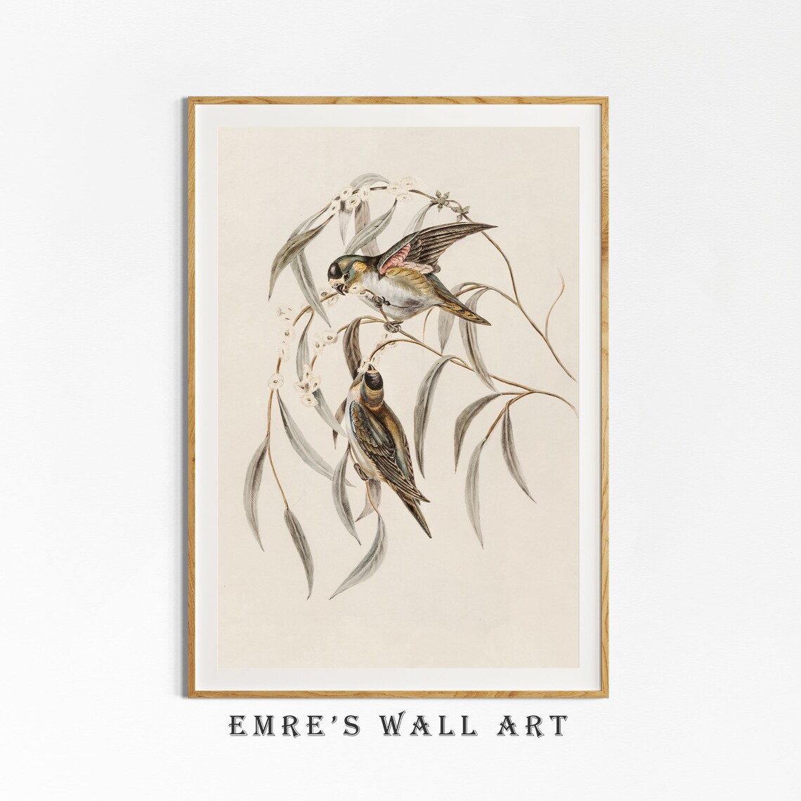 Vintage Bird Art, Rustic Country Wall Art Print - Image 4