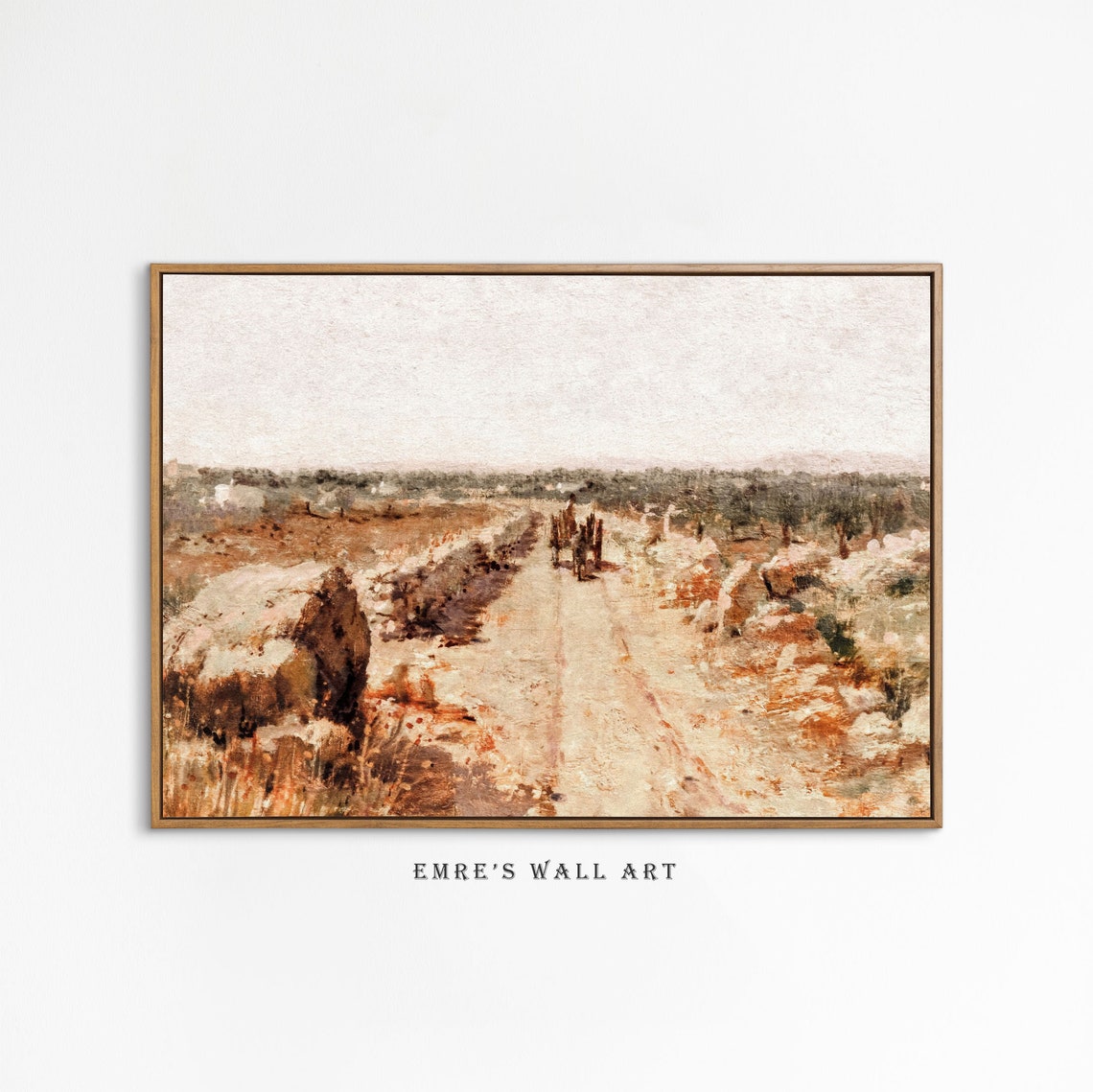 Neutral Gallery Wall Art Vintage Beige Tone Prints Vintage Landscape Oil Painting Vintage Farmhouse Print Set Antique Art Prints - Image 2