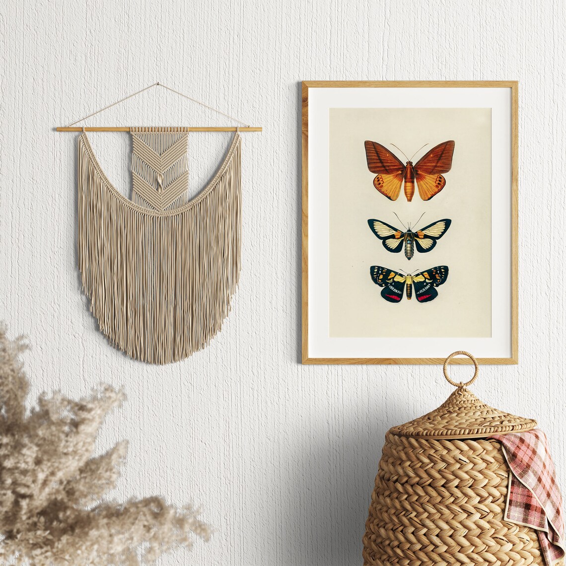 Boho Butterfly Print, Vintage Butterfly Art Print - Image 2