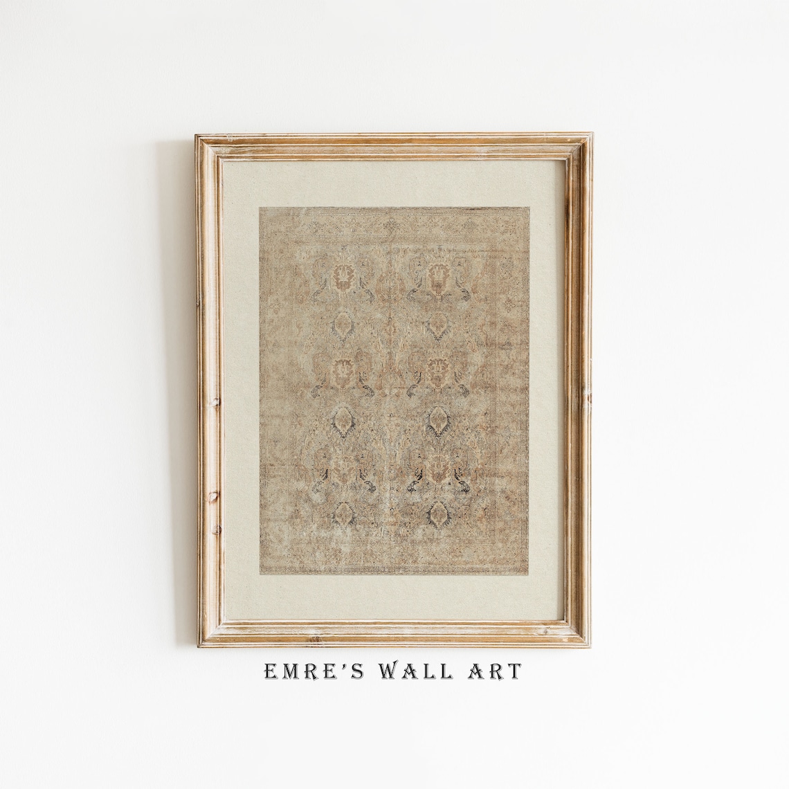 Antique Tapestry Vintage Textile Neutral Art Print